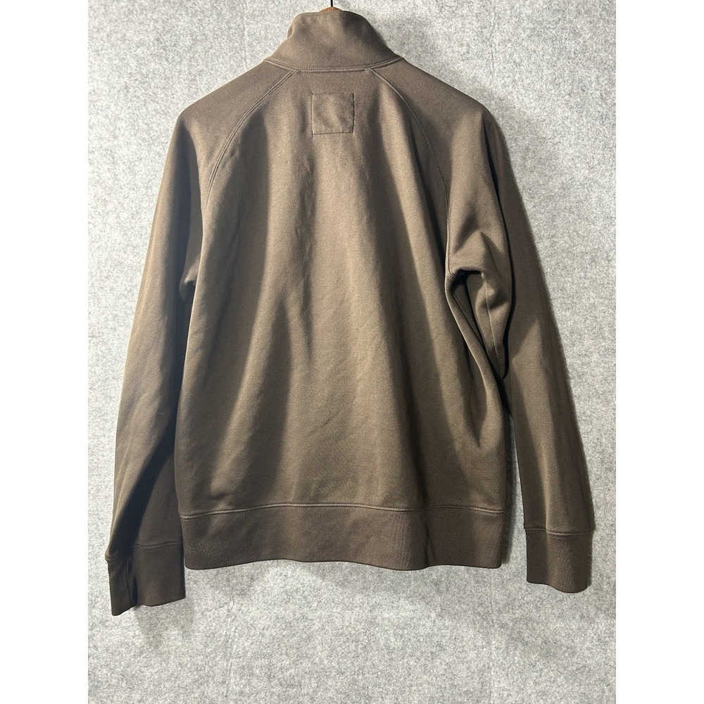 Men's Vintage Y2K Old Navy Brown Full Zip Track Jacket Size M Arm Stripe 80s 90s - Picture 7 of 7